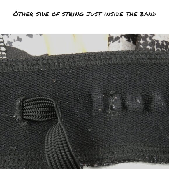 Grunge Monochrome Black Gray Streetwear Graphic Print Leggings Altcore Y2K M - Picture 9 of 9